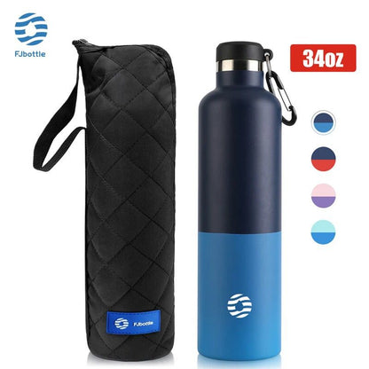 FJbottle Thermos Flask,Vacuum Bottle 18/10 Stainless Steel,Sport Water Bottle,For Fitness Outdoor Sports,Big Capacity,1000ML