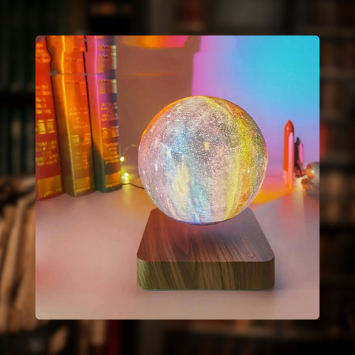 Discover the magic of our Levitating Moon Lamp - a 16 Colors 3D Engraving masterpiece. Illuminate your space with elegance and convenience using the included remote control