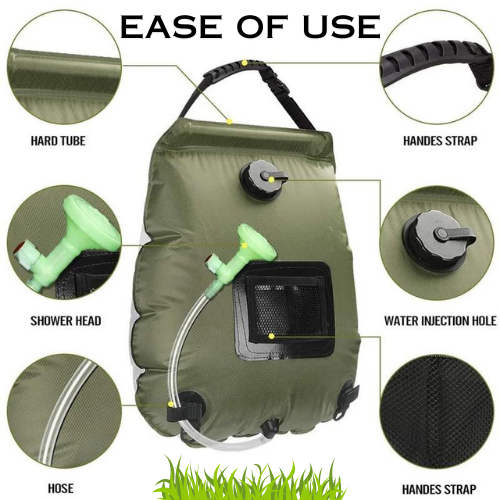 Enjoy refreshing outdoor showers with our Portable Camping Shower Bag - 20L Solar Shower. Perfect for camping and traveling.