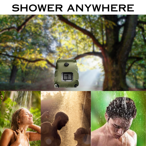 Enjoy refreshing outdoor showers with our Portable Camping Shower Bag - 20L Solar Shower. Perfect for camping and traveling.