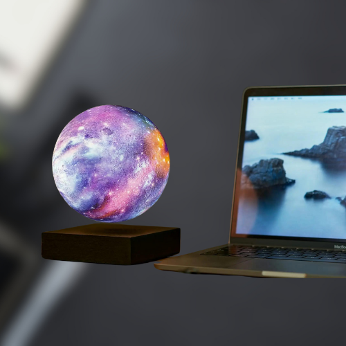 Discover the magic of our Levitating Moon Lamp - a 16 Colors 3D Engraving masterpiece. Illuminate your space with elegance and convenience using the included remote control