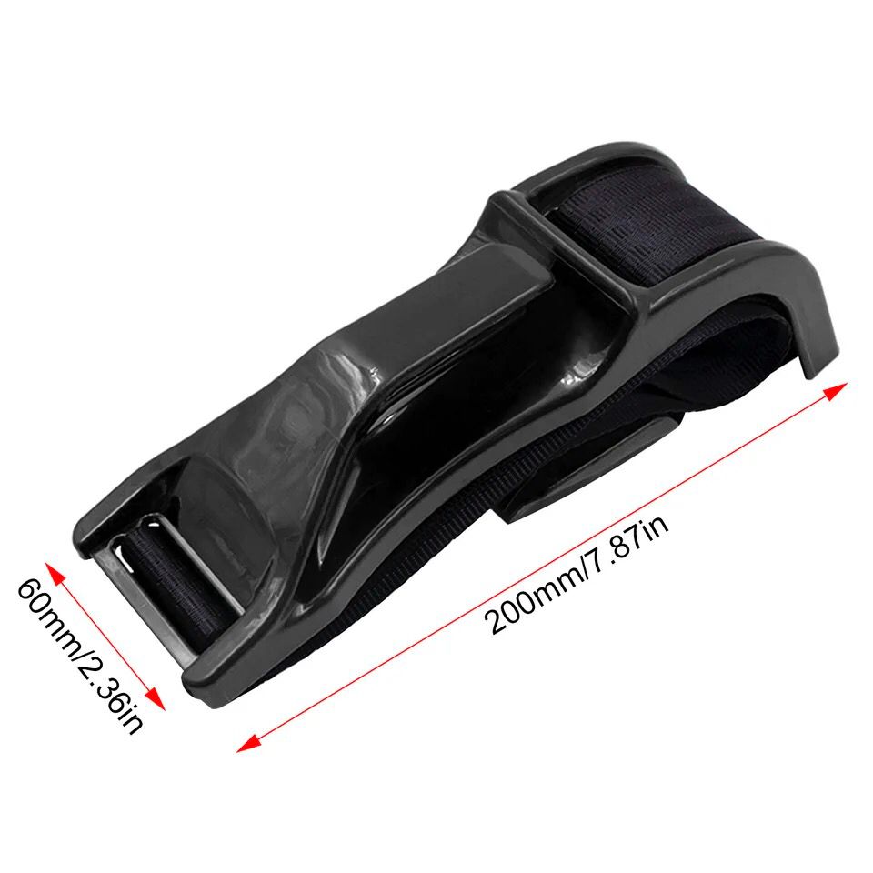 Pregnant Car Seat Belt Adjuster in Black and White, 200*60mm size, 250g weight. ABS/Fiber construction for safety and comfort. Universal fit for all car models. Enhance your pregnancy drive with style and security