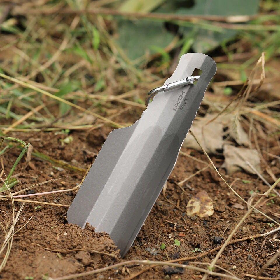 Adventure Awaits: Titanium Camping Shovel – Ultralight, Compact, and Versatile for Hiking and Survival