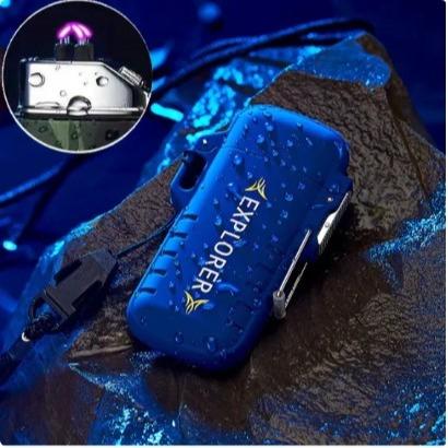 Waterproof Windproof Double Arc USB Rechargeable Plasma Lighter