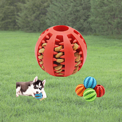 Elevate playtime with our durable and safe Dog Ball Toy for small dogs and puppies. Promote dental health and keep your furry friend entertained – the perfect interactive toy!