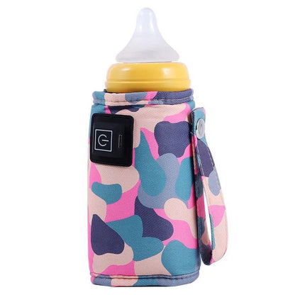 USB milk water warmer travel stroller insulated bag baby nursing bottle heater safe kids supplies