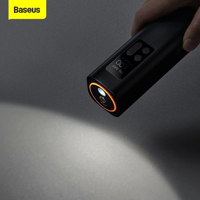 Baseus Car Inflator Pump - Your On-the-Go Tire Maintenance Solution! Experience intelligent inflation, powerful performance, and ultimate convenience with this 12V Smart Electric Tire Pump. Stay road-ready wherever you go!