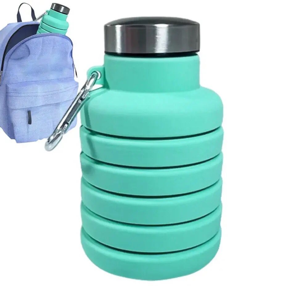 Folding Water Bottle Outdoor Retractable Kettle Sport Water Cup Travel Portable Drinking Collapsible Cup BPA FREE