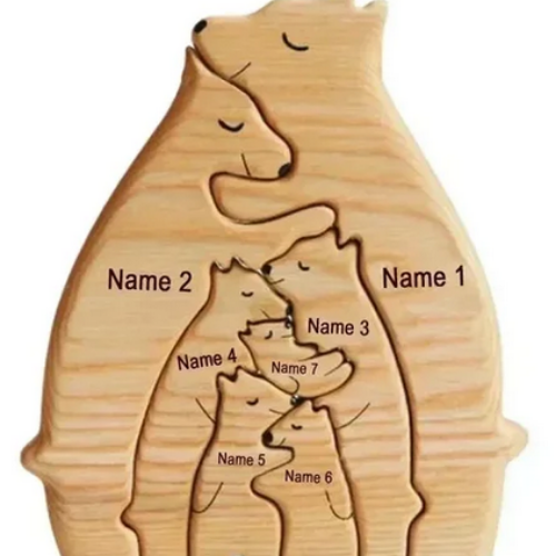 Bear Family Wooden Puzzle - Engage your child&