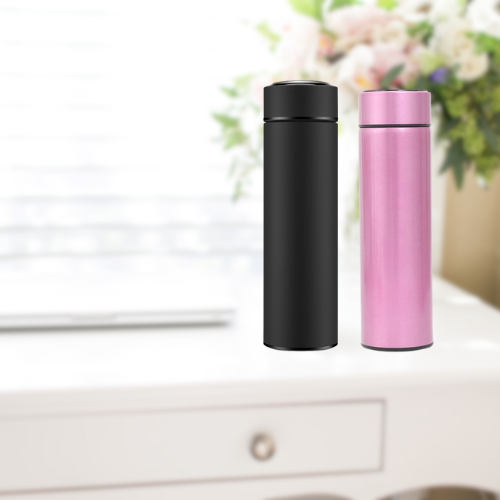 Stainless Steel Smart Water Bottle with Premium Quality, Intelligent Chip Technology, and LED Temperature Display. Silicone anti-slip pad for stability, lasting freshness for 24 hours cold/12 hours hot drinks. Includes stainless steel tea filter for tea enthusiasts