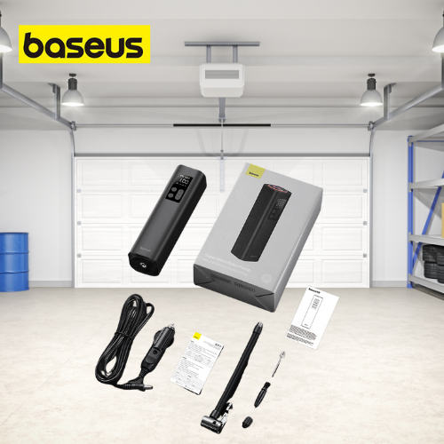 Baseus Car Inflator Pump - Your On-the-Go Tire Maintenance Solution! Experience intelligent inflation, powerful performance, and ultimate convenience with this 12V Smart Electric Tire Pump. Stay road-ready wherever you go!