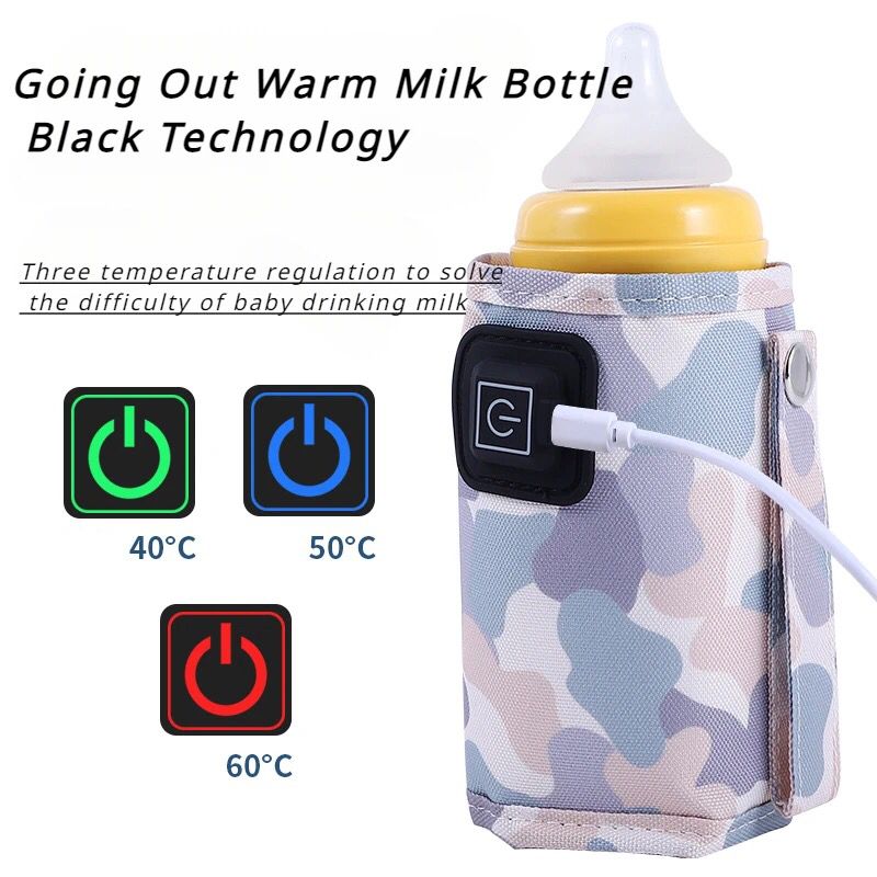 USB milk water warmer travel stroller insulated bag baby nursing bottle heater safe kids supplies