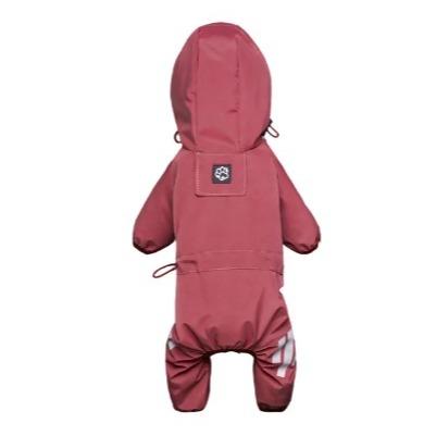 this jumpsuit offers ultimate protection on rainy days. Keep your pet comfortable and chic during outdoor adventures. Order now for a fashionable and functional raincoat for your beloved companion!