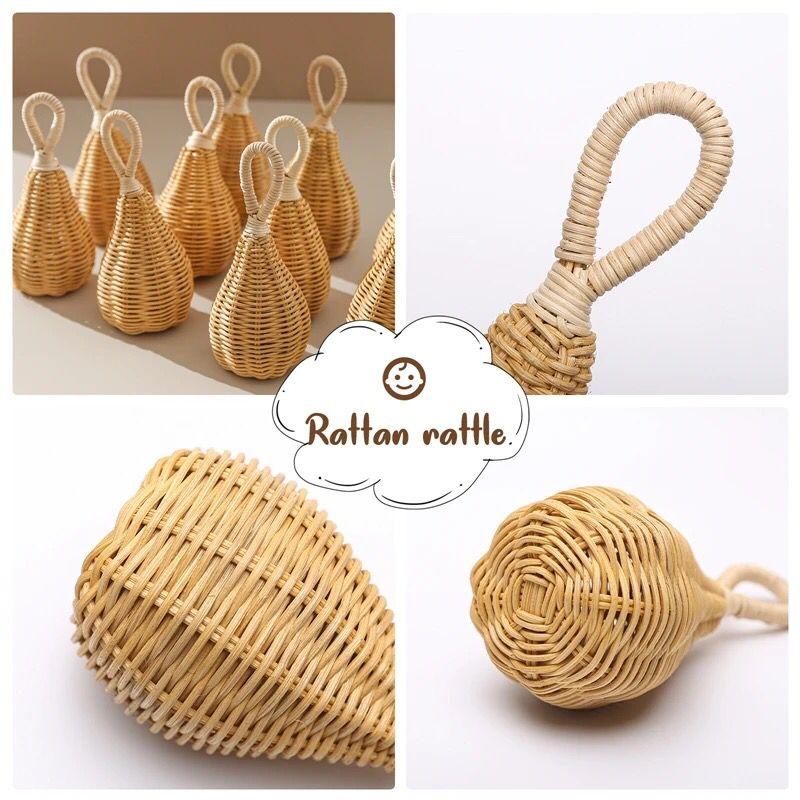 Handmade Rattan Rattle. Educational Sensory Toys. Educational todays. toddler development. kid development. back to school. great gift idea. baby shower, gender reveal, special occasions, birthday gifts